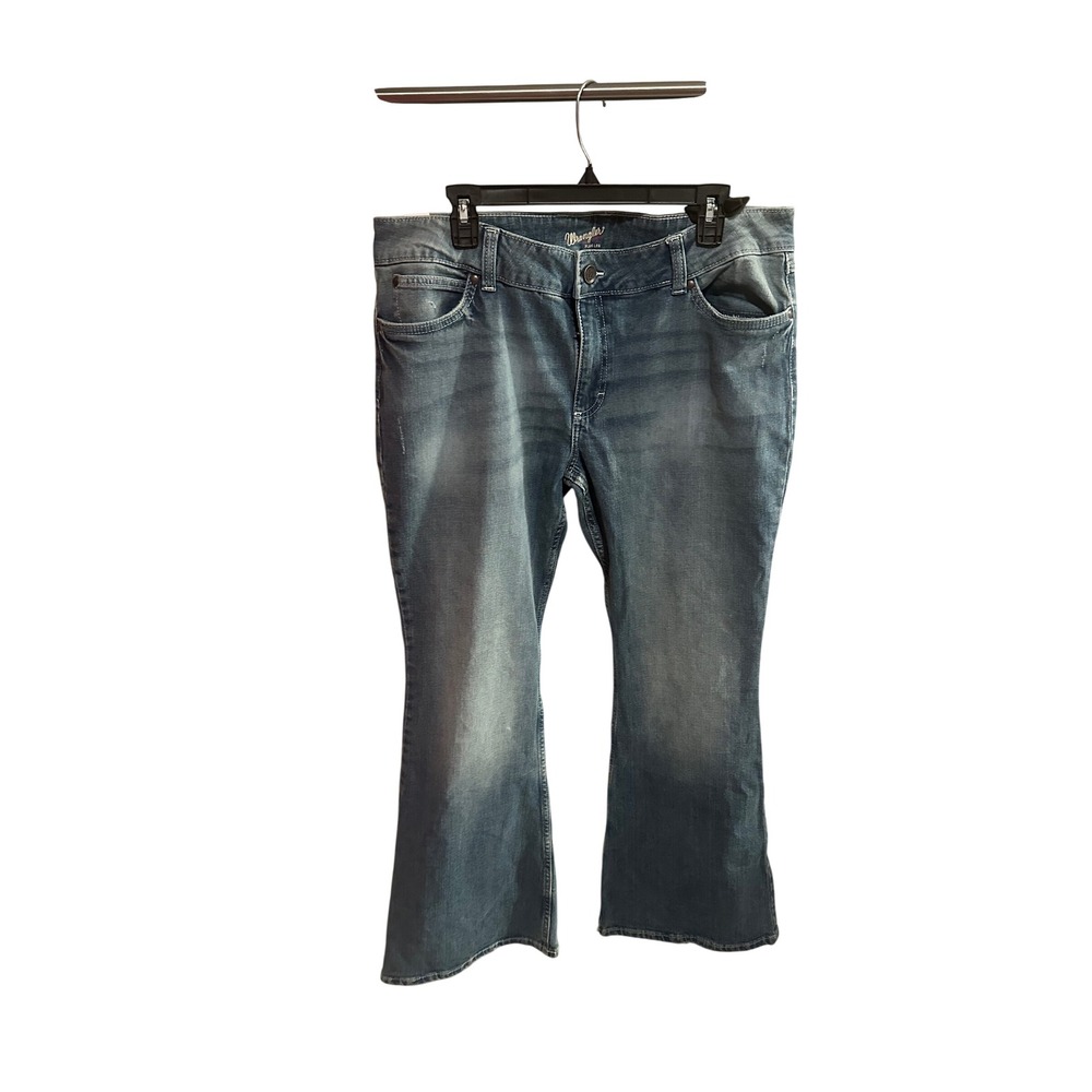 Wrangler‎ Women Retro Flare Leg Jeans Blue Wash Size 17X34